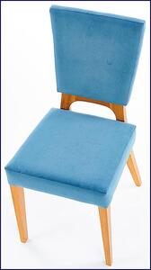 Krzesło dębowe Vernon - morskie + dąb miodowy