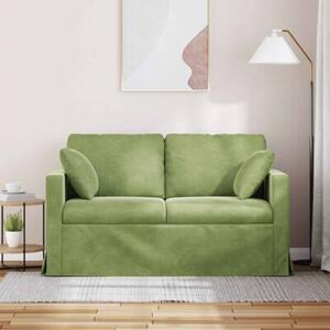 Nowoczesna moduÅowa kanapa aksamitna w kolorze jasnozielonym z ergonomicznym designem