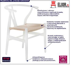Krzesło typu hałas Ermi - białe
