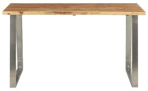 Stół industrialny drewniany Eluwin 3X – brązowy