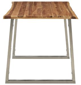 Stół industrialny drewniany Eluwin 3X – brązowy