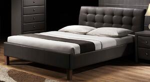 Łóżko pikowane Nixin 160x200 - czarne