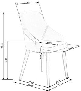Tapicerowane krzesło drewniane Altex 2X - antracyt + dąb grafitowy