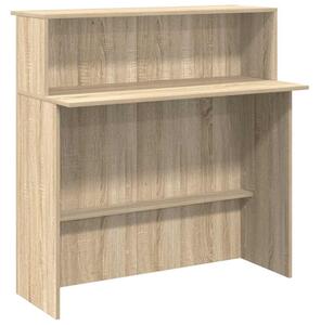 Biurko recepcyjne sonoma oak 100x50x103,5 cm drewno konstrukcyjne