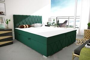 Pikowane łóżko kontynentalne Elise 180x200 - 40 kolorów