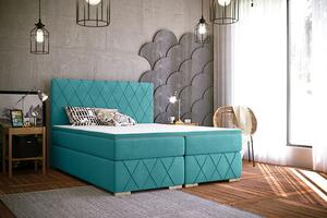 Pikowane łóżko kontynentalne Elise 180x200 - 40 kolorów
