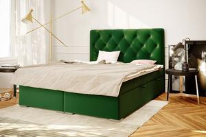 Pikowane łóżko hotelowe Rina 120x200 - 40 kolorów