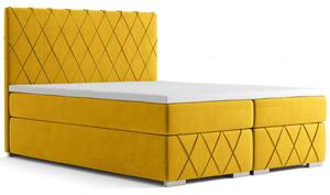 Pikowane łóżko kontynentalne Elise 180x200 - 32 kolory