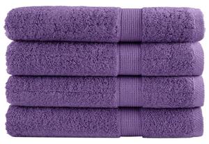 Ręczniki premium solund 4 szt., fioletowe, 80x200 cm, 600 g/cm²