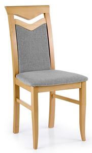 Krzesło tapicerowane dąb miodowy - Eric