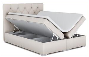 Kontynentalne łóżko z pojemnikiem Rina 140x200 - 58 kolorów