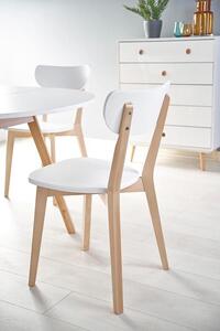 Białe krzesło do kuchni- Fine