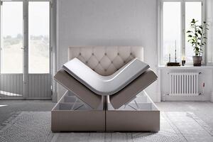 Kontynentalne łóżko z pojemnikiem Rina 140x200 - 58 kolorów