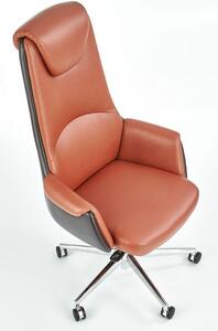 Elegancki brązowy fotel obrotowy Kazar