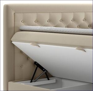 Pikowane łóżko kontynentalne Persea 120x200 - 40 kolorów