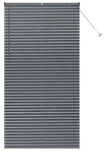 Nowoczesne żaluzje weneckie z aluminium - ciemnoszare, 220 x 110 cm