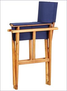 Krzesło reżyserskie Martin - niebieskie