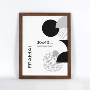 Brązowa ramka na zdjęcia w rozmiarze 30x40 cm FRAMAI®
