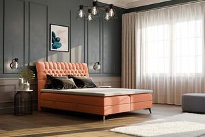 Pojedyncze łóżko kontynentalne Cremona na nóżkach 90x200 - 58 kolorów