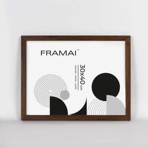 Brązowa ramka na zdjęcia w rozmiarze 30x40 cm FRAMAI®