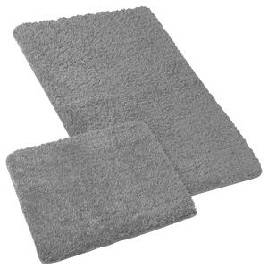 Bellatex Komplet dywaników łazienkowych Micro szary, 60 x 100 cm, 60 x 50 cm