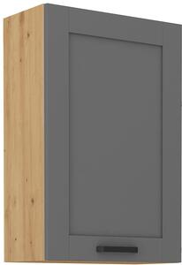 Szafka kuchenna wisząca górna LUNA 60 G-90 1F Szary/Dąb Artisan