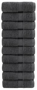 Ręczniki toaletowe premium, solund 10 szt. antracyt 30x30cm 600 g/m²