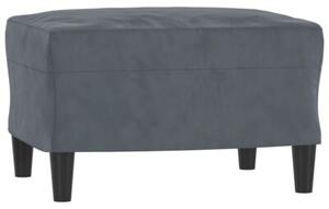 Sofa 3-osobowa z podnÃ³Å¼kiem, ciemnoszary, 180 cm, aksamit