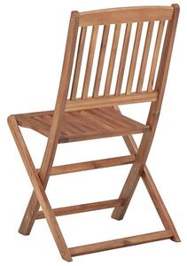 Składane krzesła ogrodowe akacjowe Mandy - 2 szt