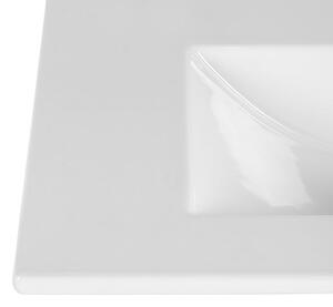Ceramiczna umywalka meblowa Rutica 80 cm - Biała