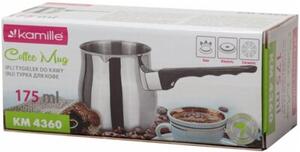 Stalowy tygielek do kawy po turecku 175ML garnek KAMILLE