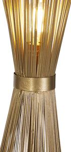 Lampa podłogowa Art Deco złota - Broom Oswietlenie wewnetrzne