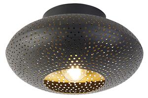 Orientalna lampa sufitowa czarna ze złotem 25 cm - Radiance Oswietlenie wewnetrzne