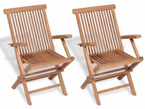 Składane drewniane krzesła ogrodowe Soriano 2X - 2 szt