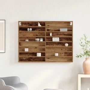 Witryna stare drewno 100 x 8,5 x 75 cm materiał drewnopochodny