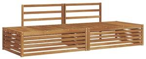 Zestaw sof na zewnątrz 2 sztuka naturalny 203,5 x 83 x 73 cm