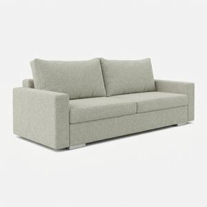 Sofa z Funkcją Spania DRAVOS Szara Boucle Nowoczesna