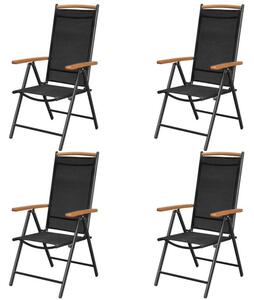 Komplet ogrodowych krzeseł składanych Amareto 4 szt