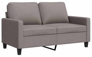 Sofa 2-osobowa, kolor taupe, 120 cm, tapicerowana tkaninÄ