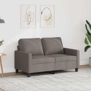 Sofa 2-osobowa, kolor taupe, 120 cm, tapicerowana tkaninÄ