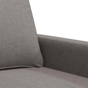 Sofa 2-osobowa, kolor taupe, 120 cm, tapicerowana tkaninÄ