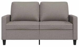 Sofa 2-osobowa, kolor taupe, 120 cm, tapicerowana tkaninÄ