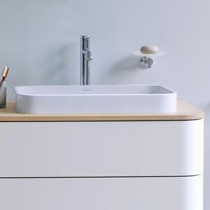 Duravit Happy D.2 Plus umywalka 60x40 cm nablatowa szlifowana prostokątna biała 2359600000