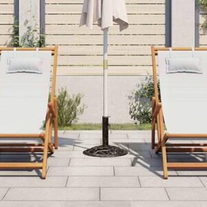 Podstawa pod parasol, czarny i brąz, 9 kg, 40 cm, żeliwo