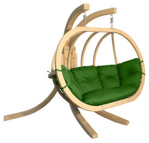 Zielony fotel kula do ogrodu - Parys 3X