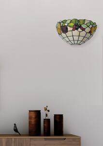 Dekoracyjna, witrażowa lampa ścienna z owocami K-W12550 z serii FRUIT