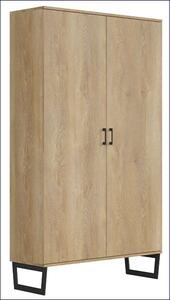 Drewniana szafa z półkami - Bahama 9X