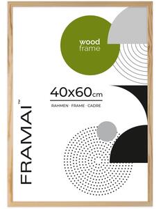 Ramka na zdjęcia 40x60 cm z drewna surowego sosnowa ramka DIY FRAMAI®