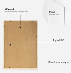Ramka na zdjęcia 40x60 cm z drewna surowego sosnowa ramka DIY FRAMAI®