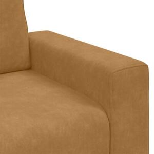 Sofa fotel brązowy 100x77x82 cm aksamit